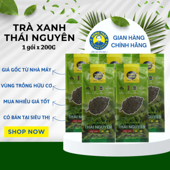 Trà Xanh Thái Nguyên Đặc Sản Hùng Thái Thơm Ngon Thượng Hạng Chuẩn Vị Trà Bắc Tốt Cho Tim Mạch